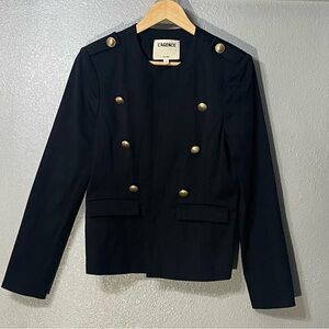 L'AGENCE Black Military Style Jacket - Size 6